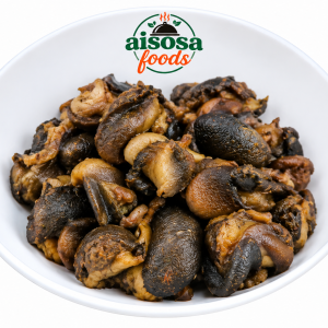Cooked and Fried Snail